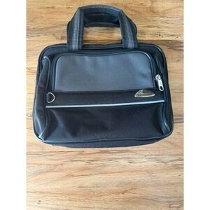 Samsonite Hanging Toiletry Bag Travel Organizer Kit Black & Gray Canvas